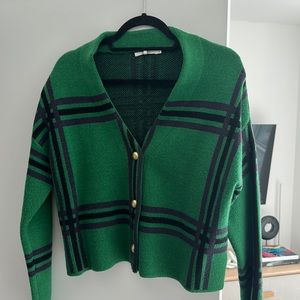 TULAROSA Green Cardigan